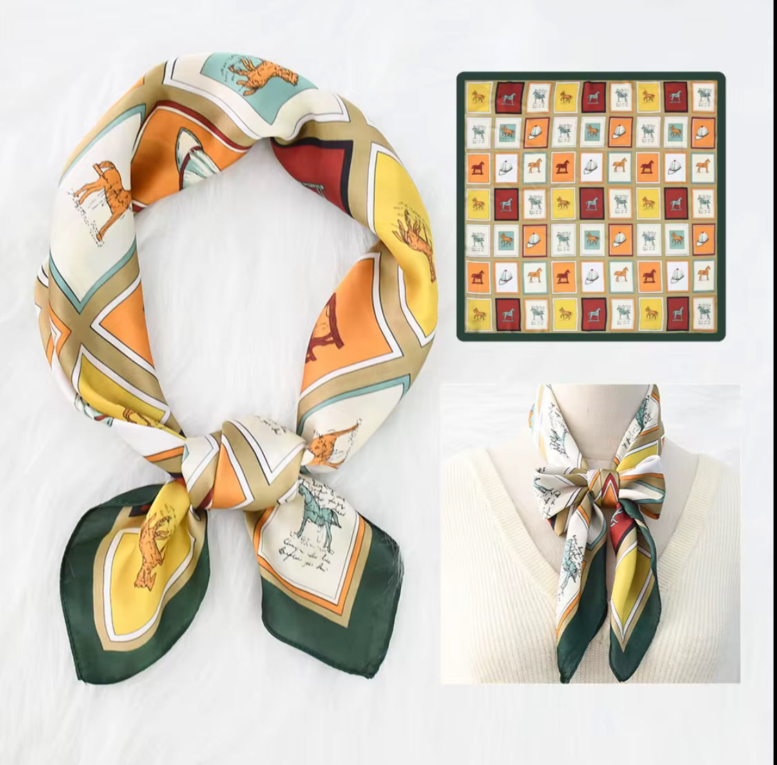 Satin Silk Scarf
