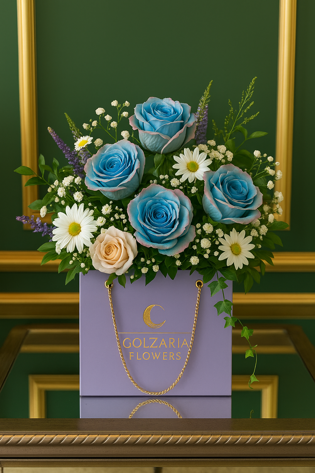 Royal Blue Garden Tote