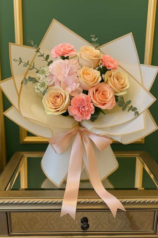 Salmon Rose Boquet